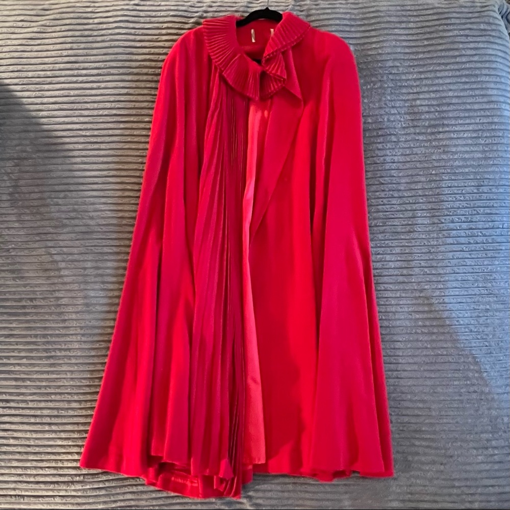 Anne Klein light wool poncho with arm holes
